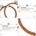 thumbnail image 4 of CHUANK 2Pcs Embroidery Hoops Plastic Circles Imitation Wood Cross Stitch Hoops, 4 of 6