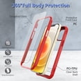 thumbnail image 5 of ExoGuard For iPhone 12 Pro Max Case,Clear Hard Back Full Body Case with Screen Protector (Red), 5 of 6