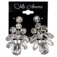 thumbnail image 2 of Silver-Tone Metal Drop-Dangle-Earrings With Crystal Accents #LQE3799, 2 of 2