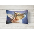 thumbnail image 2 of Carolines Treasures 7405PW1216 Corgi Devotion Fabric Decorative Pillow , 12H x16W, multicolor, 2 of 3