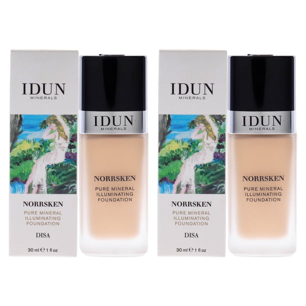 Base Norrsken - 207 Disa de Idun Minerals para mujeres - Base de 1 oz - Paquete de 2