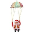 thumbnail image 4 of Adornos navideños de paracaídas, forma encantadora, seguros, ecológicos, forro polar, PC, adorno colgante navideño, paracaídas para niños, salto mortal, 4 of 14