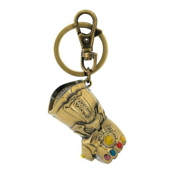 Pewter Colored Key Ring - Avengers Classic - Infinity Gauntlet