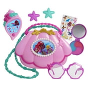 Disney Junior Ariel Mer-Mazing Bag Set, Dress Up and Pretend Play, 8-pieces Pink Toy Purse, Kids Toys for Ages 3 Up