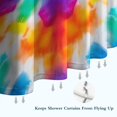 thumbnail image 6 of Colorful Rainbow Tie Dye Spiral Pattern Shower Curtain 36"x72" ,Bathroom Decorative Shower Curtains Set with 12 Hooks,Modern Waterproof Washable Shower Curtain, 6 of 6