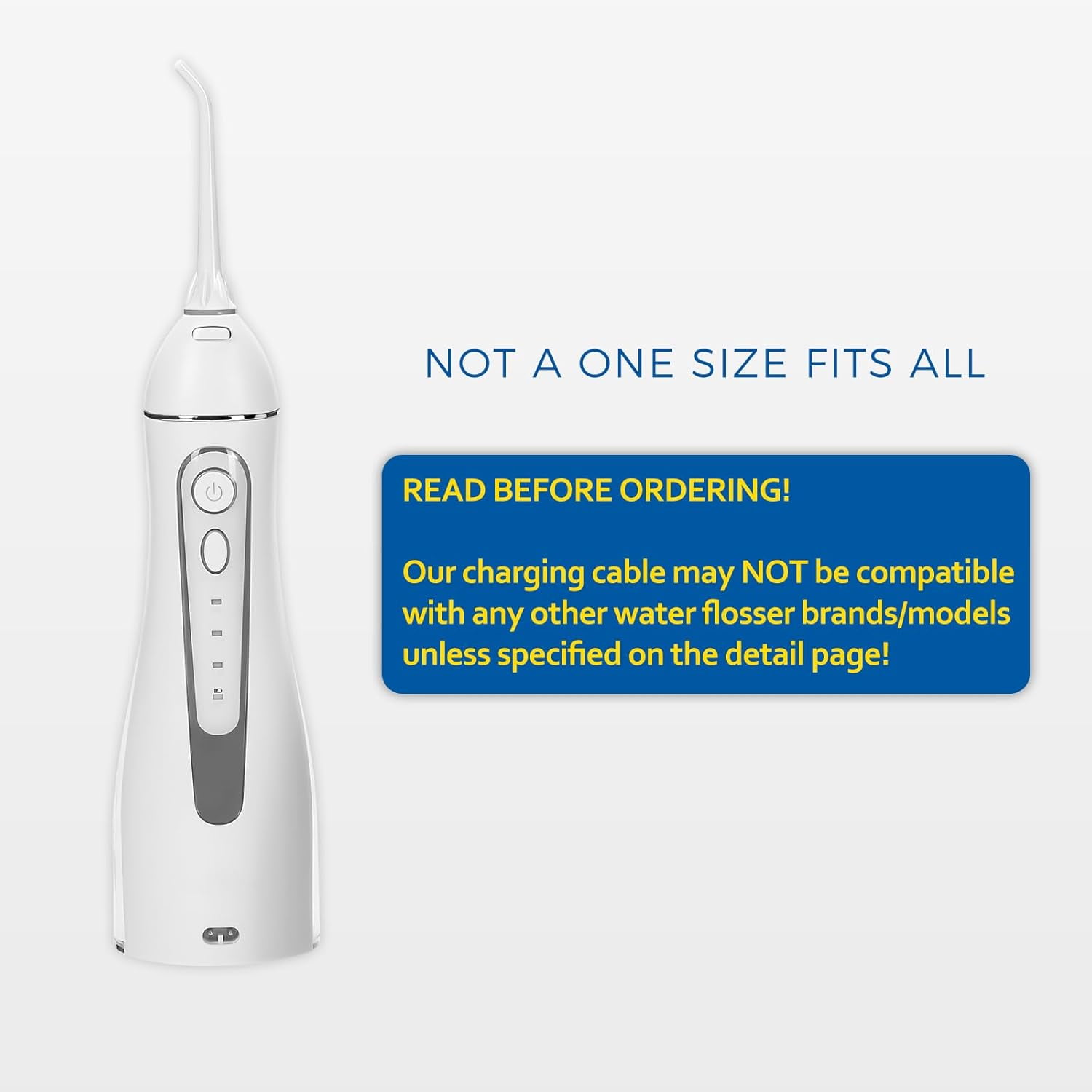 Water Flosser Charger Cord for Nicwell, COSLUS, Oralfree, Nicefeel, MOSPRO, Aquasonic, Tovendor, Hangsun, Initio, McNaval, Zerhunt and Cremax Oral Irrigator
