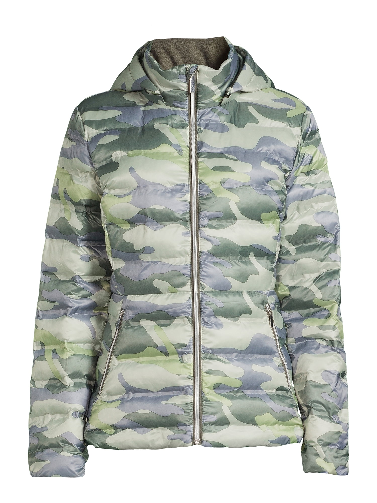 Time and Tru Women’s and Plus Puffer Bubble Jacket