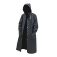 thumbnail image 4 of MERIGLARE Poncho de Pluie à Capuche Réutilisable Veste de Pluie à Manches Longues pour Voyage Escalade Vélo TTG, 4 of 9