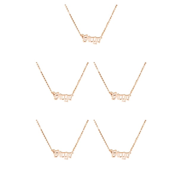 Sonducket Carta Amistad Collar DIY Creativo Chic con Display Card Charm Colgante para Lover Festival Gifts Rose Gold Virgo Type2 NO2 Sonducket CBP300719