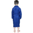 thumbnail image 4 of SKYLINEWEARS Child Bathrobe Terrycloth Shawl Collar Spa Robe for Kids Navy Size 8, 4 of 4