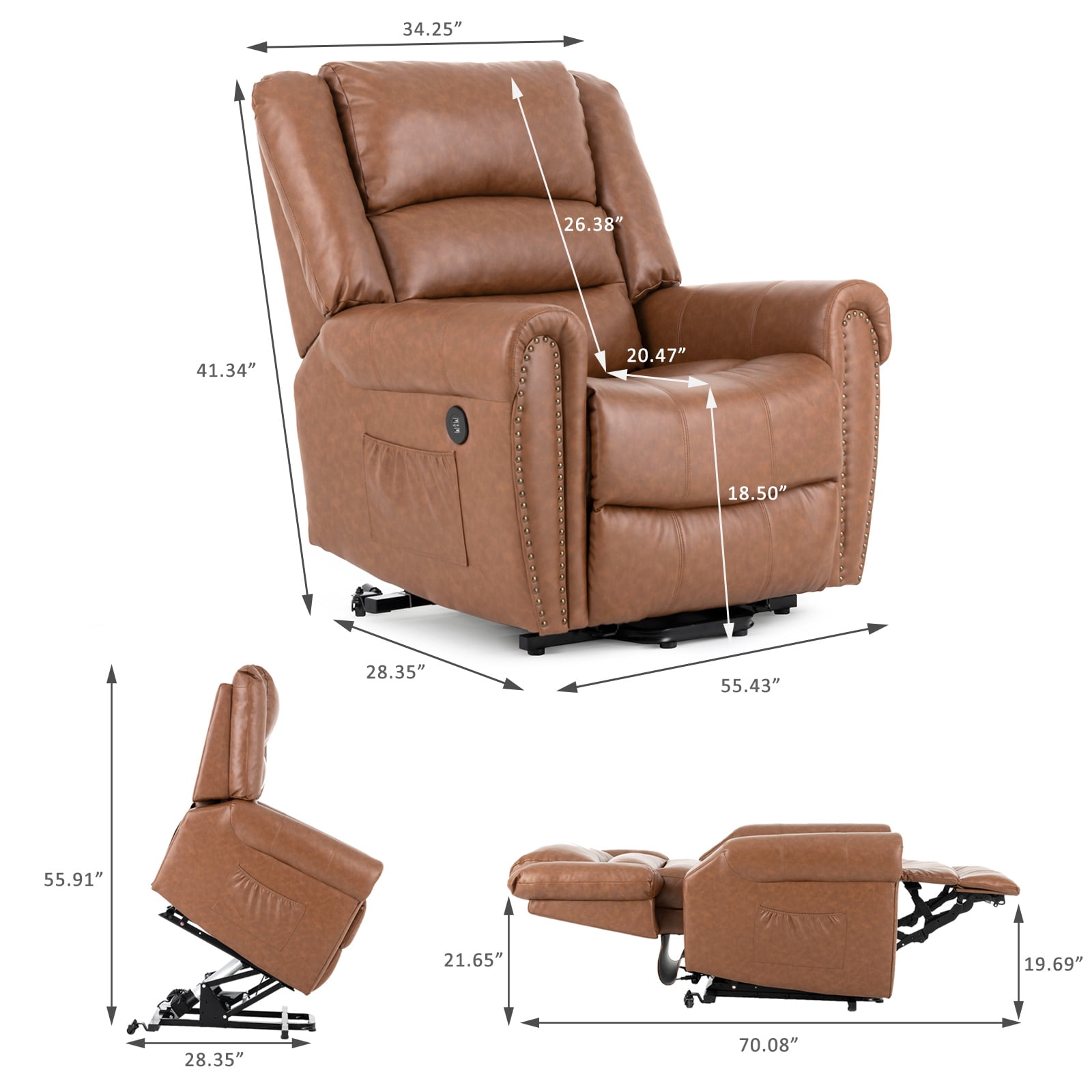 Mecor Dual Motor Lift Chair with Massage Heat and UK Ubuy