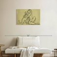 thumbnail image 2 of Elephant Stock Woman Loving Dog Wall Art - Horizontal Canvas Wall Art - Living Room Wall Decor - Animal Canvas - Black And Beige Decor - 30" x 20", 2 of 8