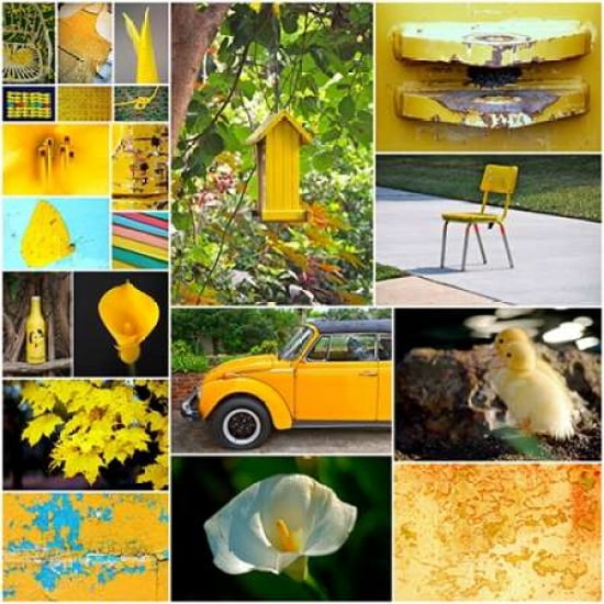 Hello Sunshine Collage Canvas Art - Gail Peck(24X24)