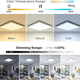 thumbnail image 4 of Lámpara de techo empotrada LED cuadrada blanca, lámparas modernas para dormitorio y baño, luz de techo LED ultrafina, 4 of 6