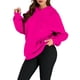 thumbnail image 2 of Sudaderas con Capucha Extragrandes para Mujer, Sudaderas de Forro , Suéteres de Moda para Otoño e Invierno Rojo Rosa L, 2 of 9