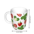 thumbnail image 2 of Yiaed Strawberry Print Ceramics Coffee,Large Handle Design,Extra Large Tea and Coffee Cup for Office and Home Mugs, 2 of 6