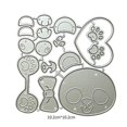 thumbnail image 4 of Troqueles de corte de metal con forma de oso, plantillas para scrapbooking, troqueles para tarjetas, álbumes de relieve, 4 of 4