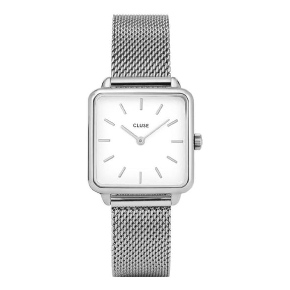 Cluse La Tetragone Women's White Dial Quartz Watch CL60001