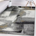thumbnail image 5 of Luxe Weavers Abstract Brushstrokes Area Rug Gray 4x5, Soft Accent Carpet, 5 of 8
