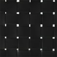 thumbnail image 6 of Maklaine 26" Black Woven Leather with Metal Frame Stool, 6 of 9