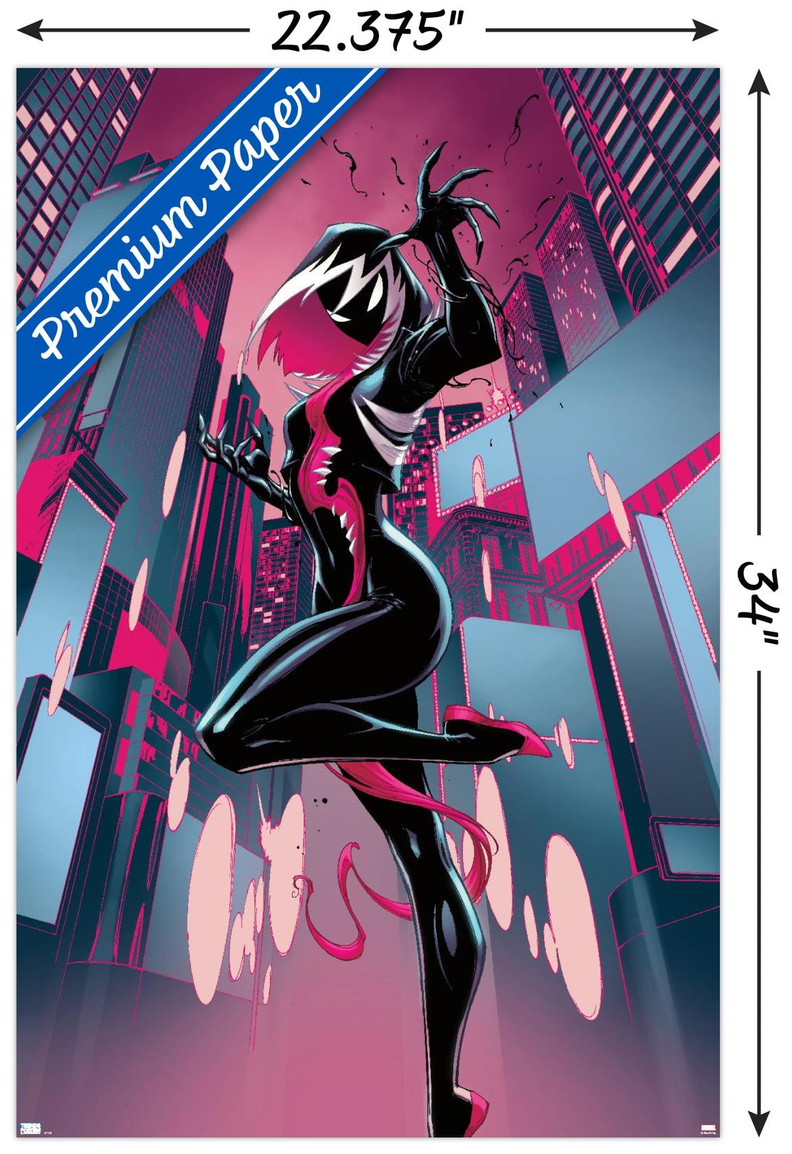 Marvel Comics - Ghost Spider Venom - Spider-Gwen #24 Wall Poster, 22.375" x 34"