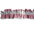 thumbnail image 3 of 2" Wide Large Stripes Cotton Curtain Sleeve Topper Window Treatment, 3 of 4
