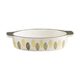 thumbnail image 1 of 420ML Oval Ceramic Baking Pan Cheese Baked Rice Pan Creative Spaghetti Plate Double Ears Oven Baking Vegetable Plate, 1 of 3