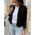 thumbnail image 2 of Womens 2023 Cardigan Sweaters Fall Open Front Button Down Long Sleeve Pockets Casual Chunky Knit Shirt Outerwear, 2 of 7