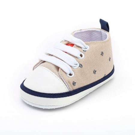 

shpwfbe shoes toddler girls boys print solid cute soft sole casual baby gifts