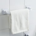 thumbnail image 5 of LITTLE HOME Wall Mounted Towel Rack, Bathroom Towel Holder Bar with Modern Design, White or Black, ABS+PP Material, 7x7x30.5cm or 7x7x40.5cm, Easy Installation, No Drilling Required, 5 of 10