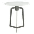 thumbnail image 2 of Rand Marble Side Table White  Black, 2 of 11