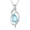 03 - Aquamarine, variant on FANCIME Birthstone Necklace for Women Teardrop Necklace S925 Sterling Silver Infinity Love Birthday Gifts for Mom Women, 16"+2" Inches