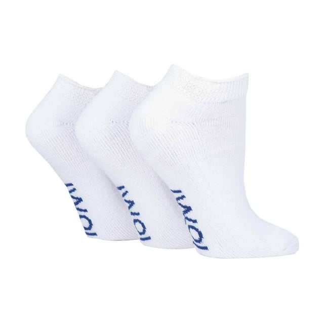 IOMI - 3 Pairs Cushioned Trainer Diabetic Socks for Swollen Feet and Ankles