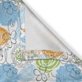 thumbnail image 6 of Ambesonne Floral Valance & Curtain, Doodle Leaves and Hearts, 55"x24", Lime Green Sky Blue, 6 of 6