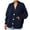 Dark Blue, variant on Aayomet Womens Cardigan Sweaters Buffalo Plaid Cardigans for Women, Open Front Long Sleeve Cardigan with Button Drape Front Elastic Button Down Cardigans,Khaki S-XXL