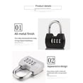 thumbnail image 3 of Lefu Metal gym locker door student dormitory cabinet password lock padlock lock, 3 of 10