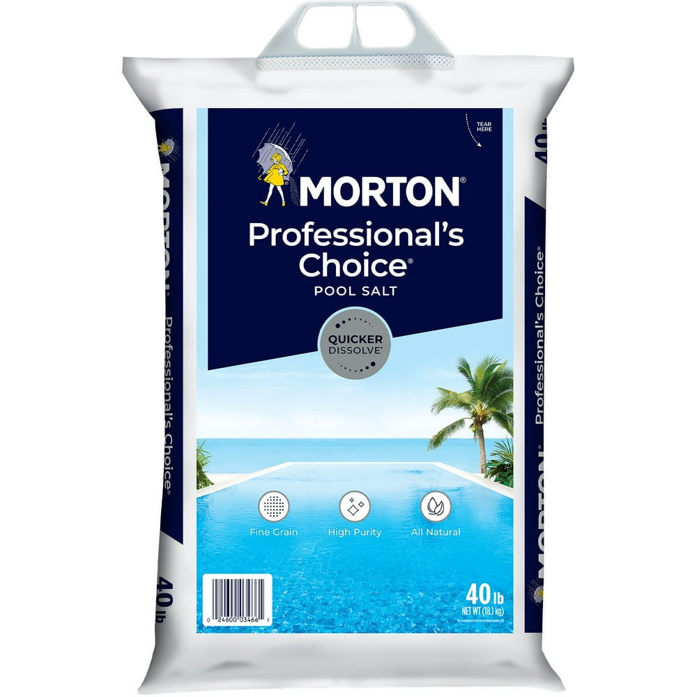 Morton® Professional's Choice® Pool Salt, 40 lb. Bag Quicker Dissolve