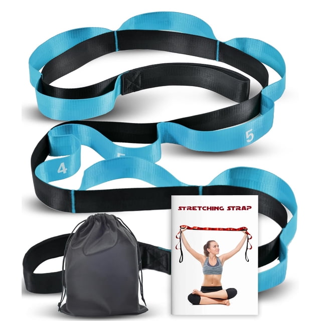 Correa elástica Acozycoo con 10 bucles para yoga y terapia