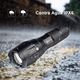 thumbnail image 5 of Linterna Led Recargable T6 Luz Táctica Portátil De Alta Potencia Zoom Telescópico, Linterna De Modo De Cinco Marchas, Adecuada Para Pesca, Equitación Nocturna, Camping, Senderismo Y Montañismo, 5 of 5
