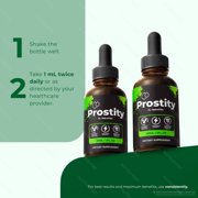 (2 Pack) Prostity Drops - Official Prostity Liquid For Prostate Heath, All Natural Formula To Support Control, Energy & Overall Well-Being, Review (60 Servings)