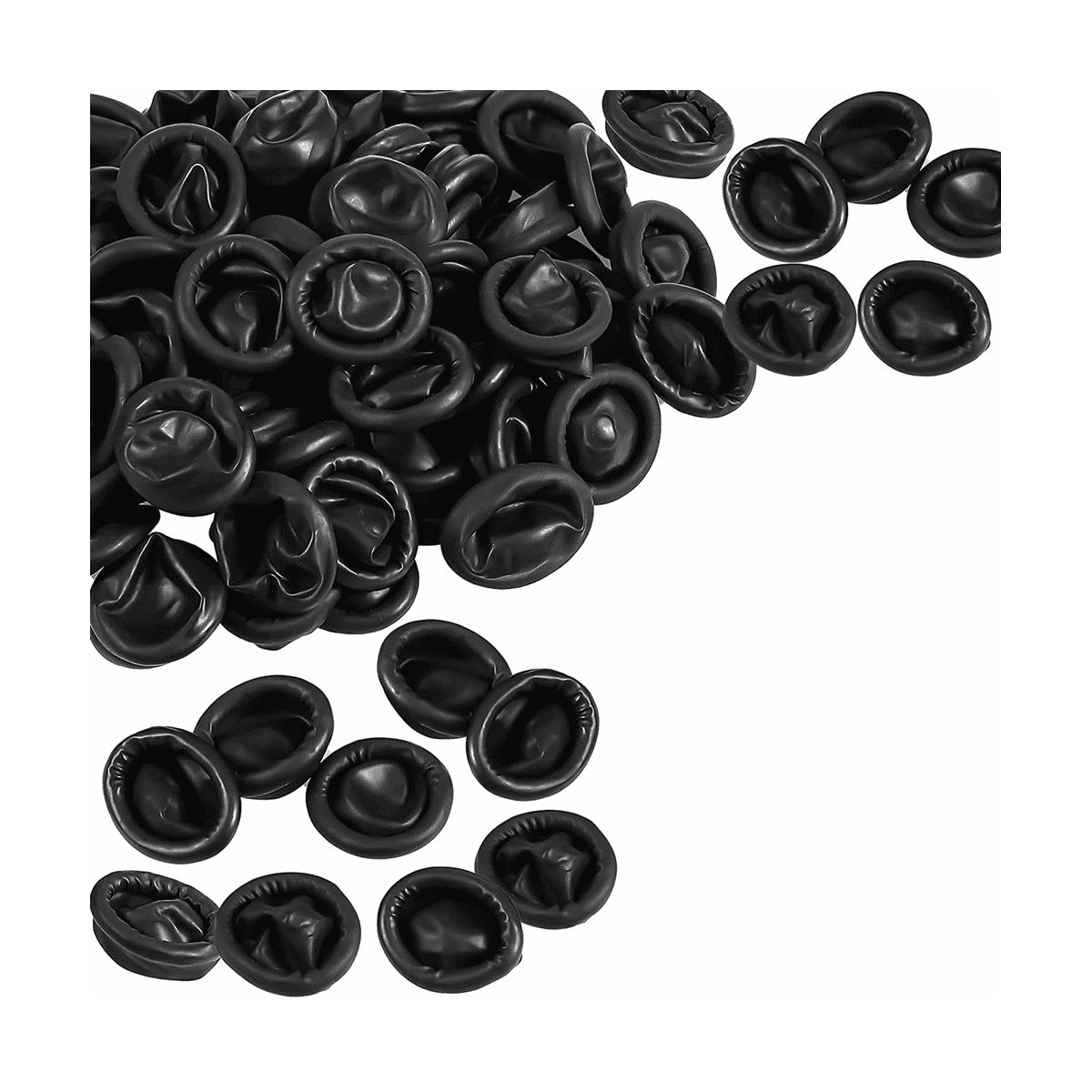 800 Pcs Disposable Latex Finger Cots Protective Fingertips Gloves Black