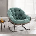 thumbnail image 6 of Comfortable Outdoor Rattan Rocking Chair with Padded Cushion Ideal for Front Porch, Living Room, Patio or Garden Perfect for Relaxation and Leisure Time Enjoyment, 6 of 9