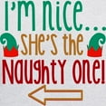 thumbnail image 3 of CafePress - Im Nice She's Naughty Elf Hat Hooded Sweatshirt - Pullover Hoodie, Hooded Sweatshirt, 3 of 4