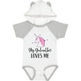 thumbnail image 3 of Inktastic My Godmother Loves Me Unicorn Girls Baby Bodysuit, 3 of 5