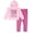 Pink, variant on Disney Minnie Mouse Girls’ Lenticular Fleece Hoodie and Legging Set with Glitter Detail, 2-Piece Outfit (Pink, 2T)