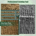 thumbnail image 5 of Spaco 46 x 10 Inch Lawn Leveling Rake, Heavy Duty Lawn Level Tool for Soil, Green, 5 of 10