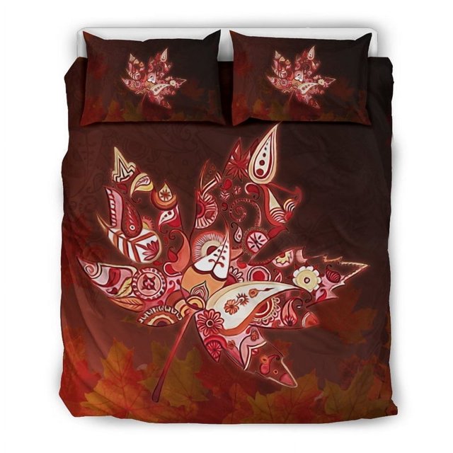 Juego de cama abstracto Canada Maple Leaf