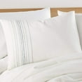 thumbnail image 5 of Levtex Home - Terrington Comforter Set - King Comforter 106 x 94in. + Two King Pillow Cases 36 x 20in. - Stripe White and Blue - Cotton, 5 of 6