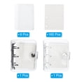 thumbnail image 3 of REGALWOVEN Clear 3 Ring Binder Cover, 2 Pack Notebook Binder Mini Loose Leaf Folder, Black White, 3 of 6