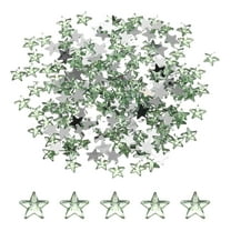 Uxcell 200PCS Acrylic Star Rhinestone 6x6mm Flat Back Plastic Gems Jewelry Stickers Light Green